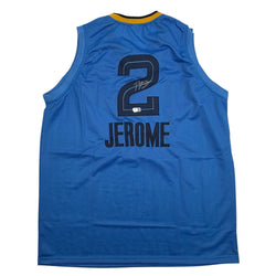 Autographed/Signed Ty Jerome Memphis Light Blue Basketball Jersey Beckett BAS COA