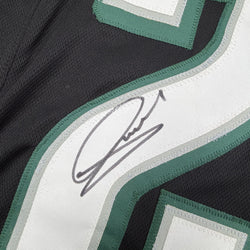 Autographed/Signed Andrew Mukuba Philadelphia Black Pro Cut Football Jersey JSA COA