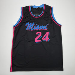 Autographed/Signed Norman Powell Miami Black Vice City Basketball Jersey Beckett BAS COA