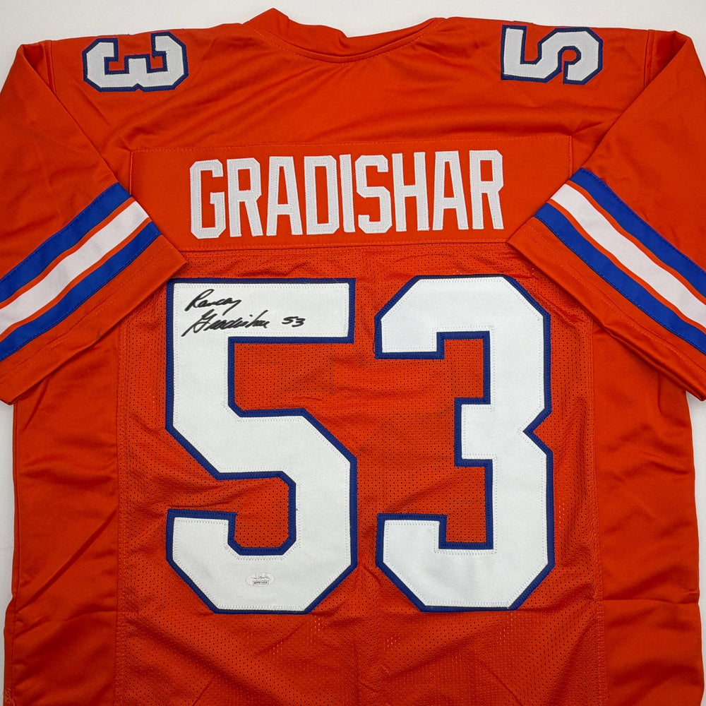 Autographed/Signed Randy Gradishar Denver Orange Football Jersey JSA COA