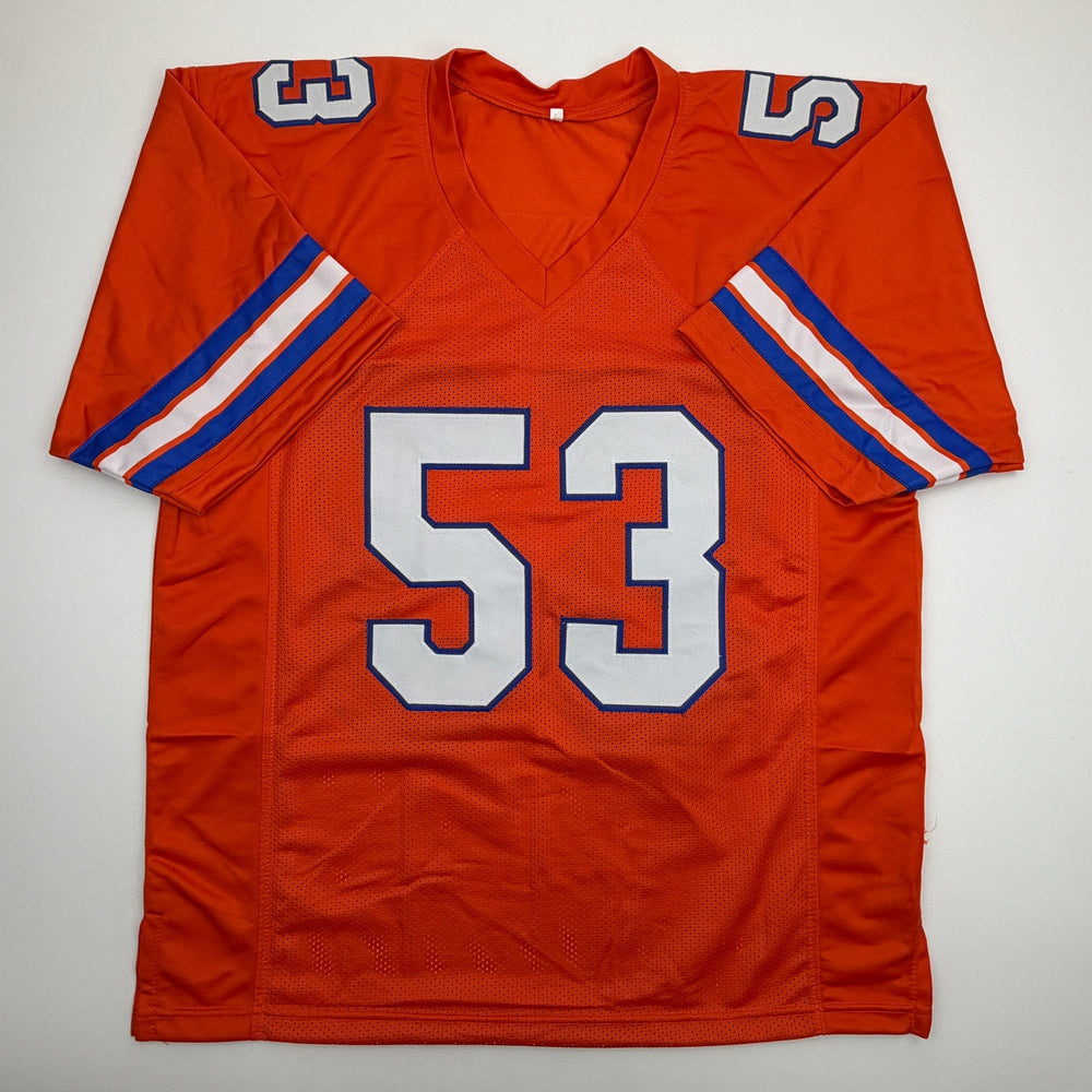 Autographed/Signed Randy Gradishar Denver Orange Football Jersey JSA COA