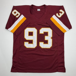 Autographed/Signed Jonathan Allen Washington Maroon Football Jersey JSA COA
