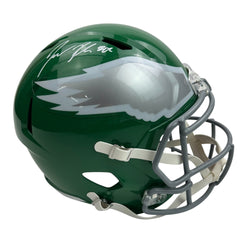 Autographed/Signed Jason Kelce Philadelphia Eagles Kelly Green Full Size Replica Football Helmet PSA/DNA COA
