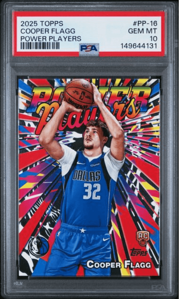 Graded 2025 Topps Cooper Flagg #PP16 Power Players Rookie RC Basketball Card PSA 10 Gem Mint