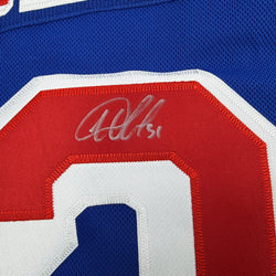 Autographed/Signed Igor Shesterkin New York Rangers Blue Authentic Hockey Jersey Fanatics COA