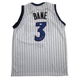 Autographed/Signed Desmond Bane Orlando White Pinstripe Basketball Jersey Beckett BAS COA