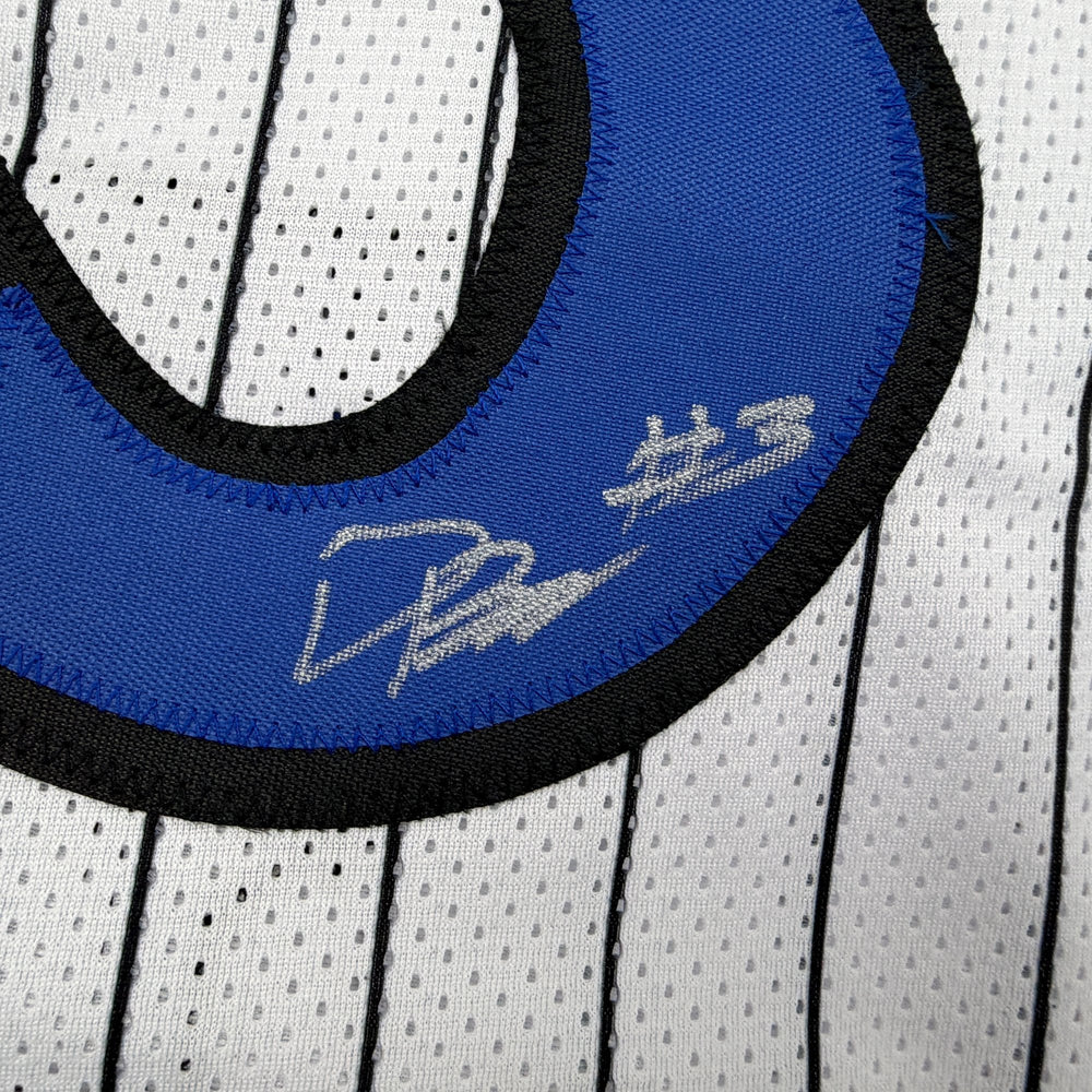 Autographed/Signed Desmond Bane Orlando White Pinstripe Basketball Jersey Beckett BAS COA