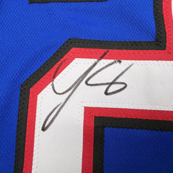 Autographed/Signed LeSean McCoy Buffalo Blue Football Jersey JSA COA