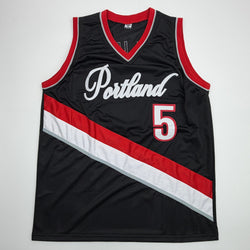 Autographed/Signed Jrue Holiday Portland Black Basketball Jersey Beckett BAS COA