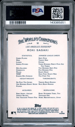 Graded 2025 Topps Allen & Ginter Roki Sasaki #92 Chrome Rookie RC Baseball Card PSA 10 Gem Mint