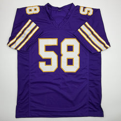 Autographed/Signed Jonathan Greenard Minnesota Purple Retro Football Jersey Beckett BAS COA