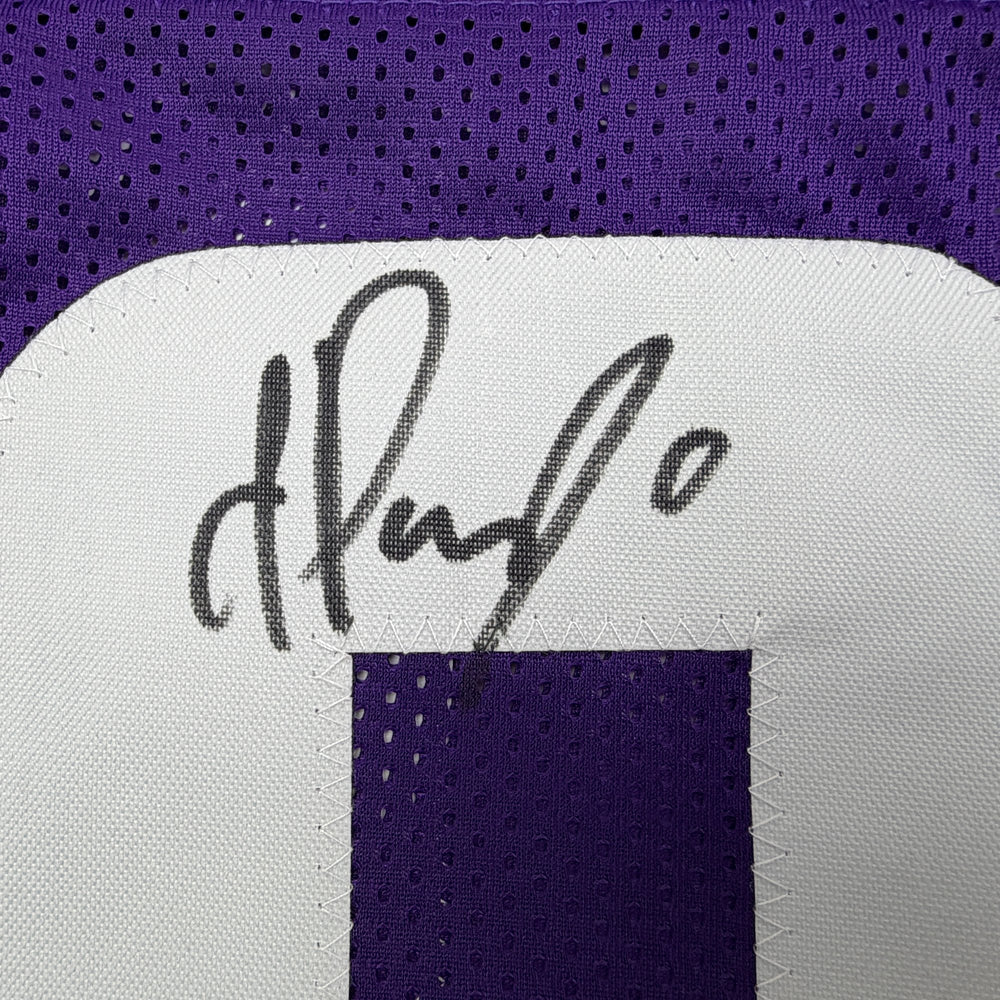 Autographed/Signed Ivan Pace Jr. Minnesota Purple Football Jersey Beckett BAS COA