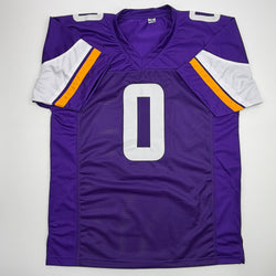 Autographed/Signed Ivan Pace Jr. Minnesota Purple Football Jersey Beckett BAS COA