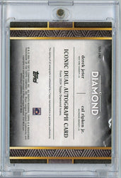 2024 Topps Diamond Icons Derek Jeter Cal Ripken Jr #IDAJRC /25 Iconic Dual Autograph Baseball Card