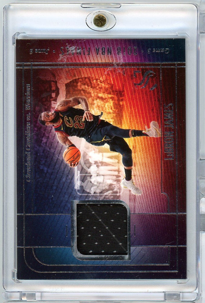 2024 Panini Silhouette LeBron James #FJMMGS 2018 NBA Finals Game Worn Relic Basketball Card