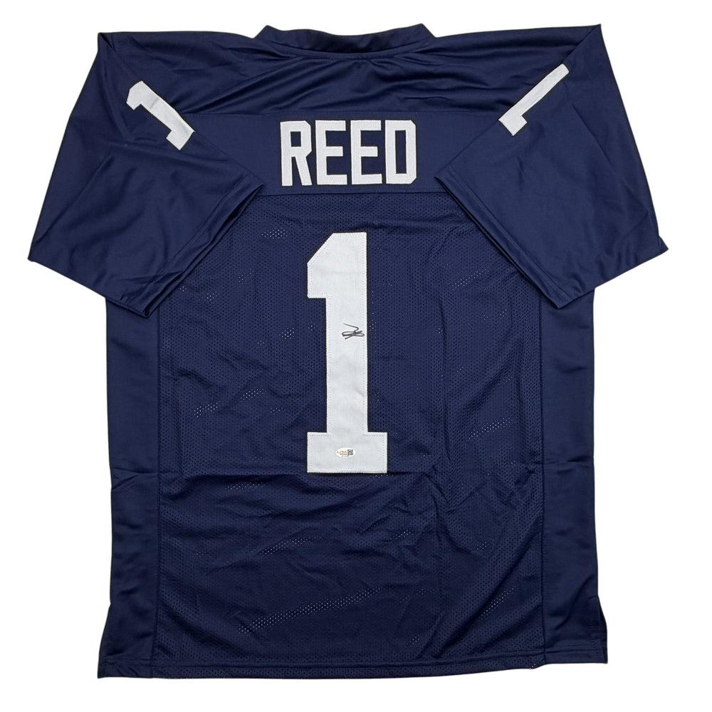 Autographed/Signed Jaylen Reed Penn State Blue College Football Jersey JSA COA