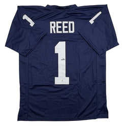 Autographed/Signed Jaylen Reed Penn State Blue College Football Jersey JSA COA