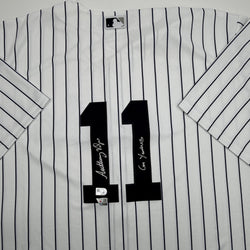 Autographed/Signed Anthony Volpe New York Yankees Pinstripe Authentic Baseball Jersey Fanatics & MLB COA