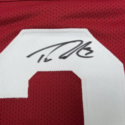 Autographed/Signed Trent Richardson Roll Tide Alabama Red College Football Jersey Beckett BAS COA