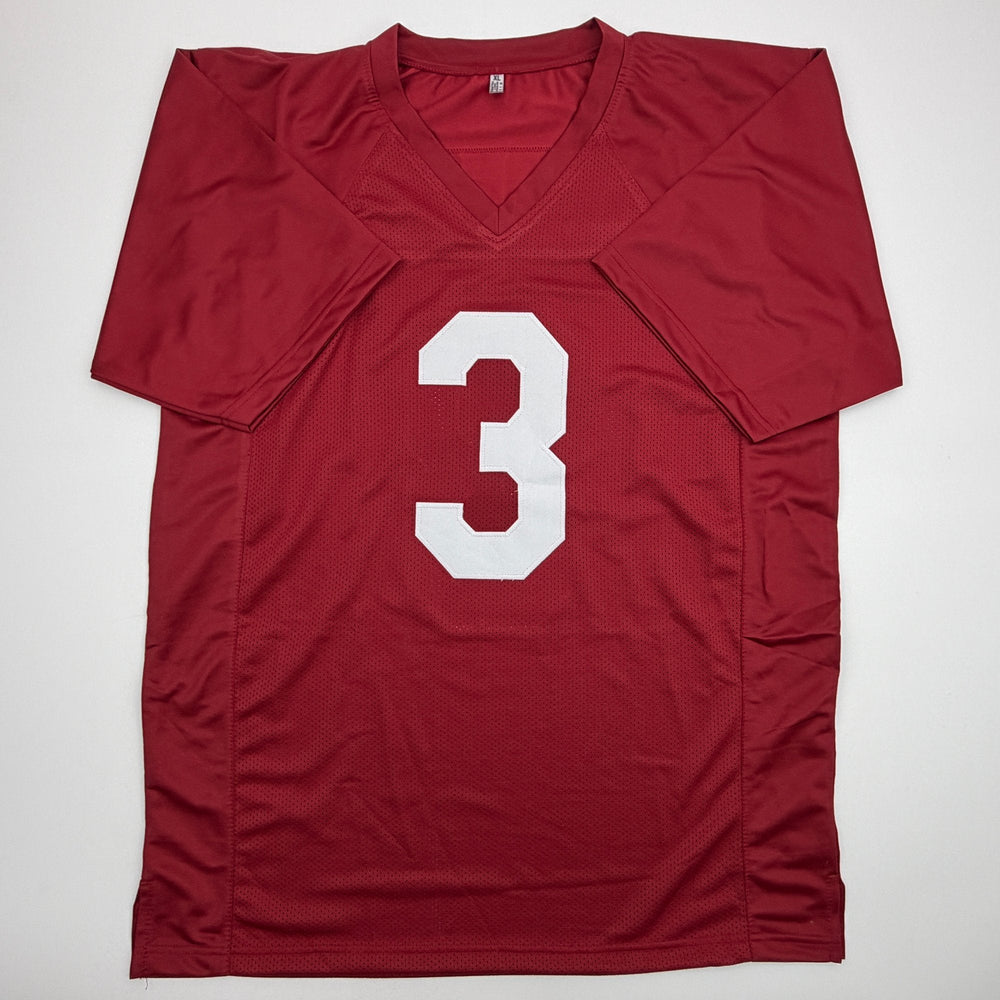 Autographed/Signed Trent Richardson Roll Tide Alabama Red College Football Jersey Beckett BAS COA
