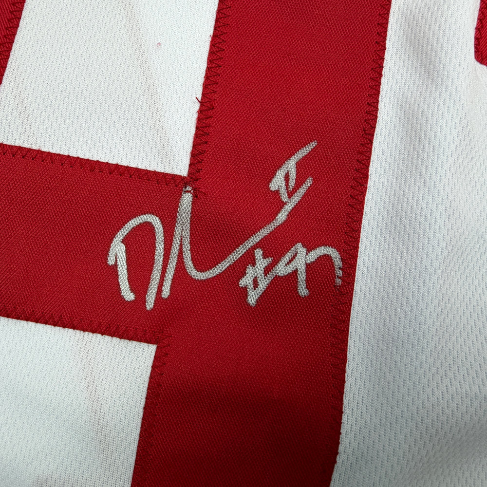 Autographed/Signed Dexter Lawrence II New York White Pro Cut Football Jersey Beckett BAS COA