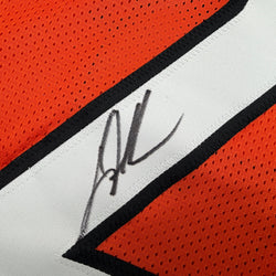 Autographed/Signed Daxton Hill Cincinnati Orange Football Jersey Beckett BAS COA