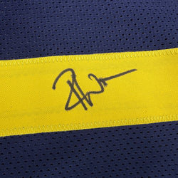Autographed/Signed Roman Wilson Michigan Blue College Football Jersey Beckett BAS COA