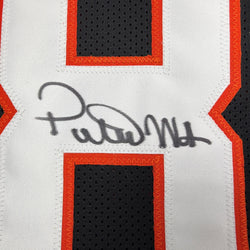 Autographed/Signed Peter Warrick Cincinnati Black Football Jersey Beckett BAS COA