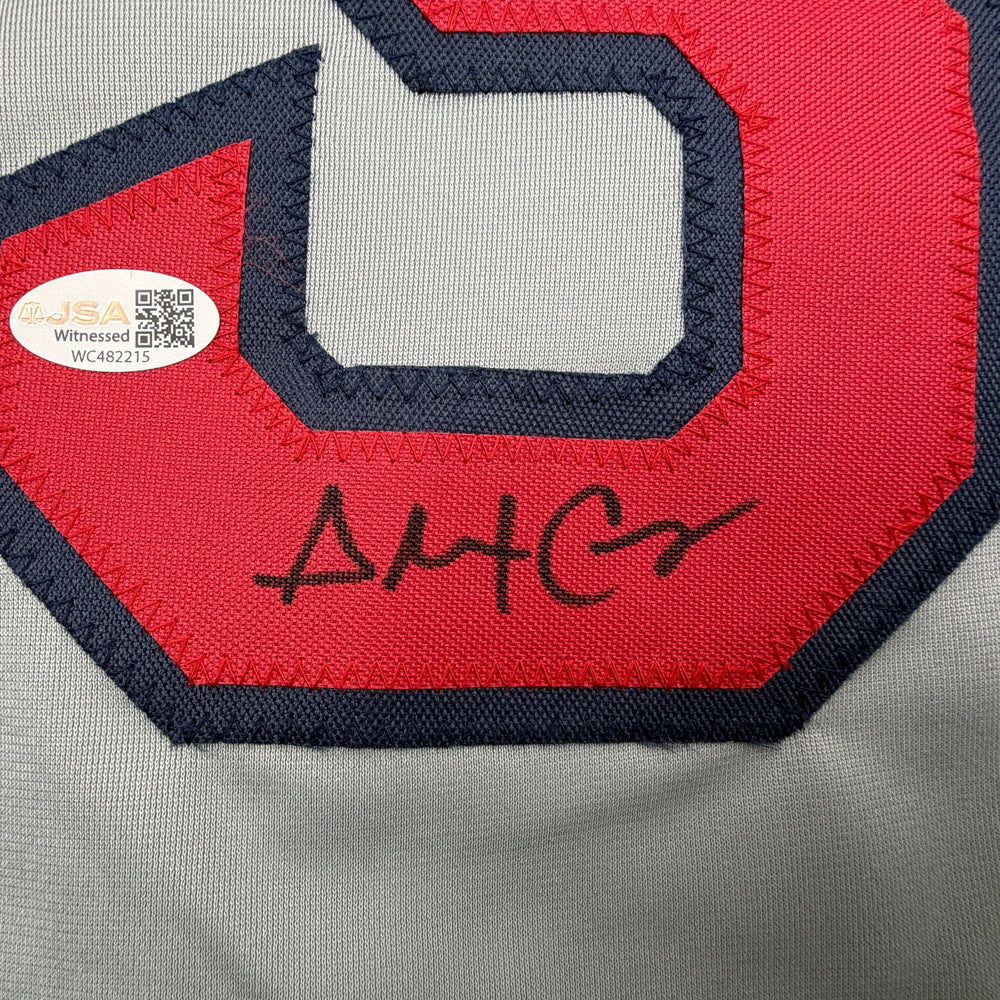 Autographed/Signed Alex Cora Boston Grey Baseball Jersey JSA COA