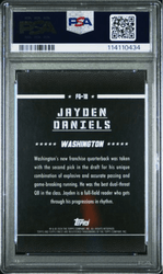 Graded 2024 Topps Finest Jayden Daniels #FG18 Field Generals Rookie RC Football Card PSA 10 Gem Mint