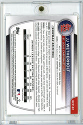 2025 Bowman Chrome JJ Wetherholt #BCP22 /75 Mega Box Yellow Refractor Rookie RC Baseball Card