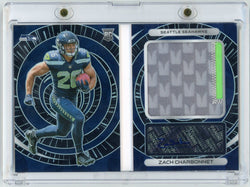 2023 Panini Spectra Zach Charbonnet #ROZCH /40 Rookie Optics Booklet RPA Auto Rookie RC Football Card