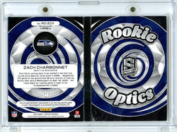 2023 Panini Spectra Zach Charbonnet #ROZCH /40 Rookie Optics Booklet RPA Auto Rookie RC Football Card