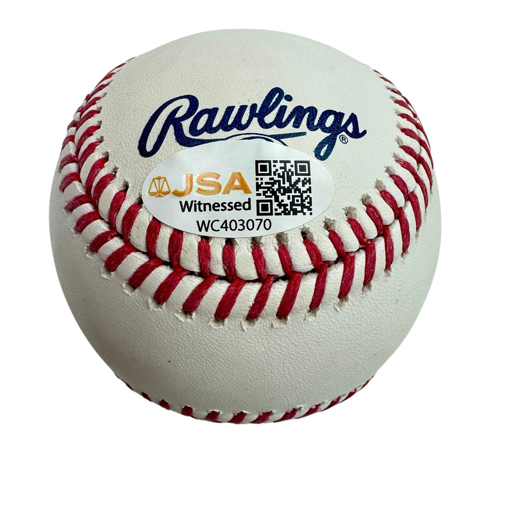 Autographed/Signed Frank Thomas HOF Rawlings Official Major League Baseball ROML JSA COA