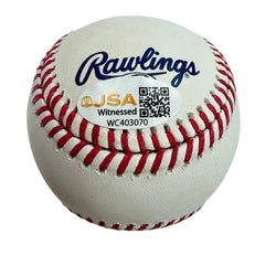 Autographed/Signed Frank Thomas HOF Rawlings Official Major League Baseball ROML JSA COA