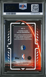 Graded 2025 Topps Chrome Cooper Flagg #AC11 Activators Rookie RC Basketball Card PSA 10 Gem Mint