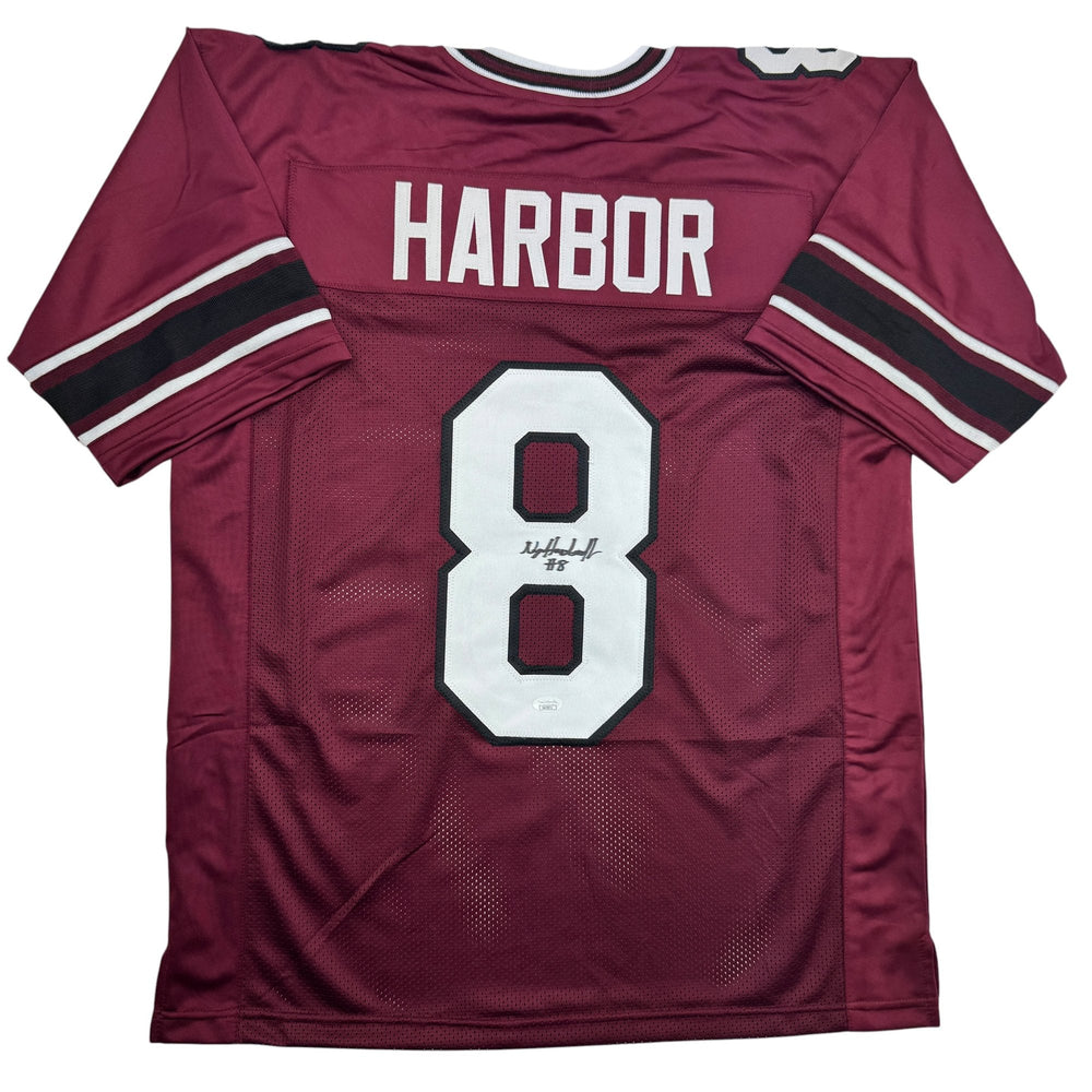 Autographed/Signed Nyck Harbor South Carolina Maroon College Football Jersey JSA COA