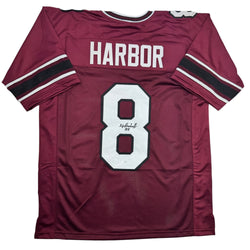 Autographed/Signed Nyck Harbor South Carolina Maroon College Football Jersey JSA COA