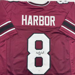 Autographed/Signed Nyck Harbor South Carolina Maroon College Football Jersey JSA COA