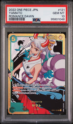 Graded 2022 One Piece Japanese Yamato #121 PRB01 Premium Booster Trading Card Game PSA 10 Gem Mint