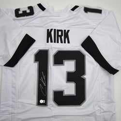 Autographed/Signed Christian Kirk Jacksonville White Football Jersey Beckett BAS COA