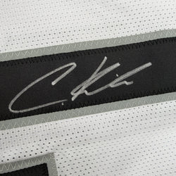 Autographed/Signed Christian Kirk Jacksonville White Football Jersey Beckett BAS COA