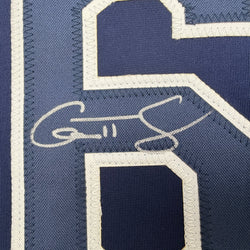 Autographed/Signed Garrett Cleavinger Tampa Bay Navy Blue Baseball Jersey JSA COA