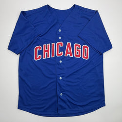 Autographed/Signed Kyle Hendricks Chicago Blue Baseball Jersey JSA COA
