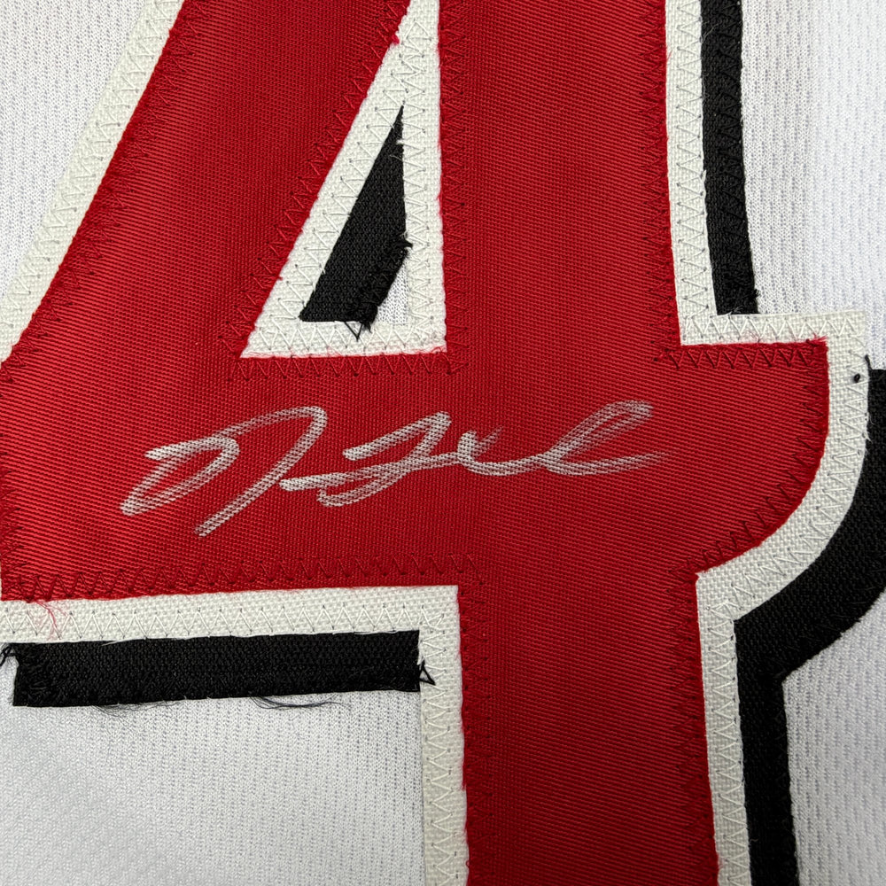 Autographed/Signed Nick Lodolo Cincinnati White Baseball Jersey Beckett BAS COA