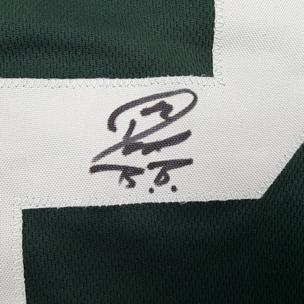 Autographed/Signed Don Beebe Green Bay Green Football Jersey JSA COA