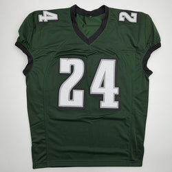 Autographed/Signed Andrew Mukuba Philadelphia Midnight Green Pro Cut Football Jersey JSA COA