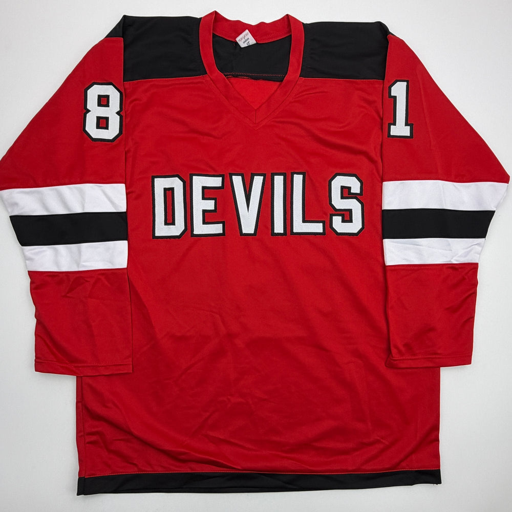 Autographed/Signed Arseni Gritsyuk New Jersey NJ Red Hockey Jersey JSA COA