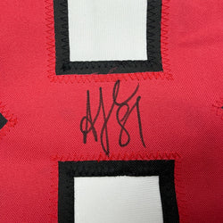 Autographed/Signed Arseni Gritsyuk New Jersey NJ White Hockey Jersey JSA COA