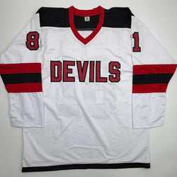 Autographed/Signed Arseni Gritsyuk New Jersey NJ White Hockey Jersey JSA COA